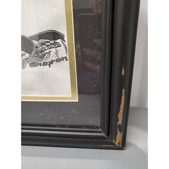 Funk Narrow Art Sketch Drawing Framed Print Of Dale Earnhardt Sr 1997 - 0229 - Picture 8 of 9